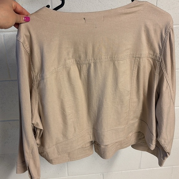 Torrid Light Tan Button-Up Jacket - Picture 4 of 6